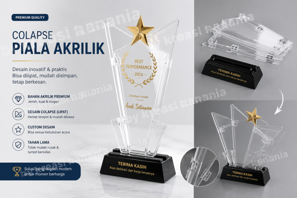 Piala akrilik kreasi hanania
